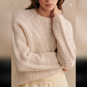 Sezane Jake Patterned Knit Jumper
